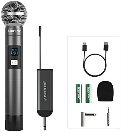 Phenyx Pro Digitales Drahtloses Mikrofonsystem PDP-1 für Karaoke Sänger Kirche Hochzeit